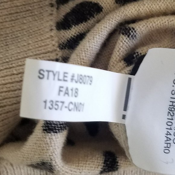 HP 2/14 - J. Crew Mercantile Teddie Savannah Leopard Print Crew Neck Sweater - S - Picture 5 of 5